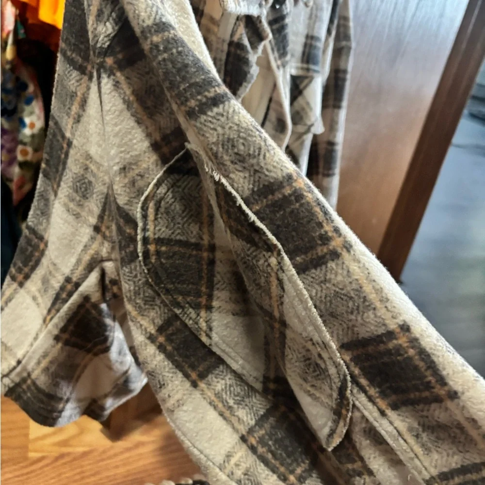 Free people cropped plaid James jacket - Picture 2 of 3